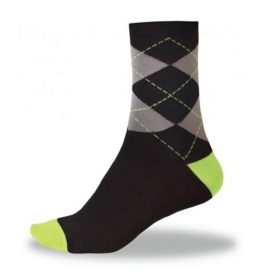 Calze Endura Argyll Socks colore HiVis Green