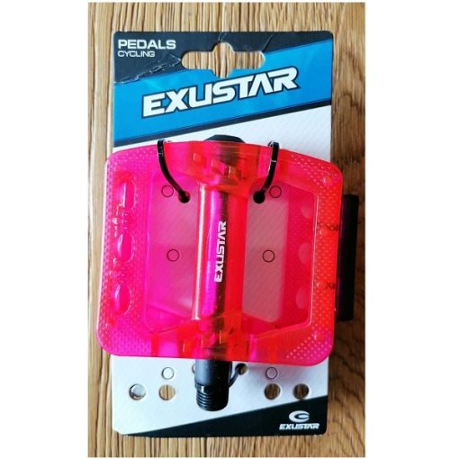 Pedali Exustar E-PM925 colore Pink HiVis