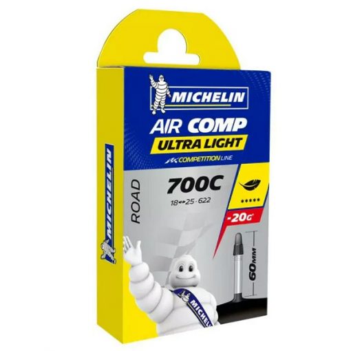 Camera d'aria Michelin AirComp Ultra Light Competition Line 700 x 18/25 Presta 60mm