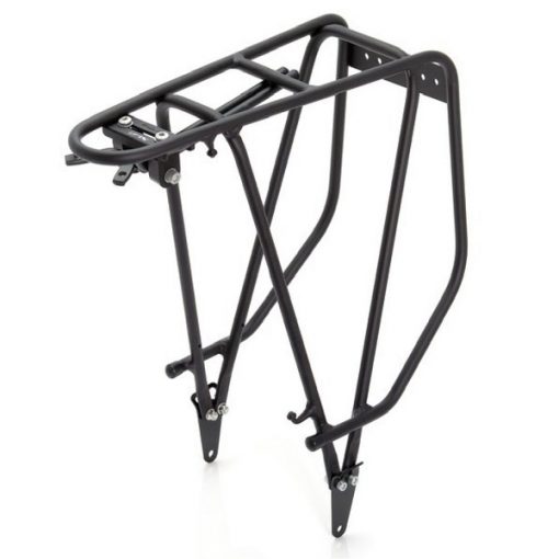 Portapacchi XLC per bicicletta classica con ruote 28", in colore nero satinato
