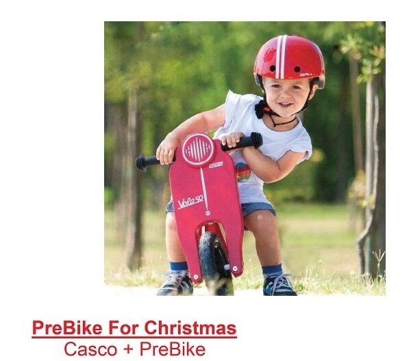 Promozione BRN Vola50 bici prebike con casco abbinato colore rosso