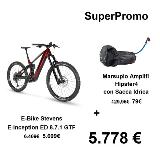 Immagine SuperPromo e-bike Stevens E-Inception ED 8.7.1 + marsupio Aplifi Hipster4