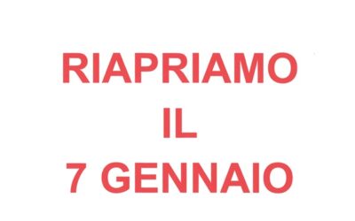 Ci rivediamo il 7 Gennaio. Auguri!